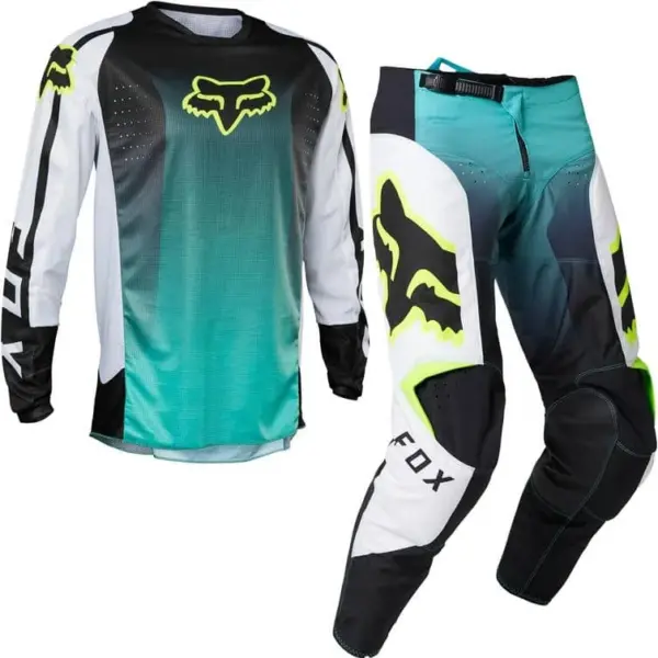 חליפת רכיבת שטח לנוער פוקס FOX Youth 180 Leed בצבע טורקיז