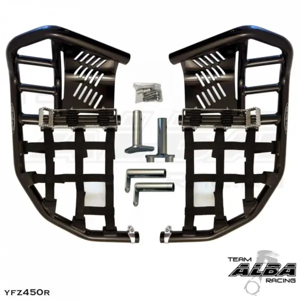 מדרסים מלאים Alba Racing ProPeg שחורים ל-YFZ450R