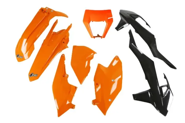 סט פלסטיקה UFO ל-KTM EXC/EXC-F 2017-2019 בצבעי המקור