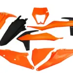 סט פלסטיקה UFO ל-KTM EXC/EXC-F 2020-2023 שחור-כתום בצבעי המקור