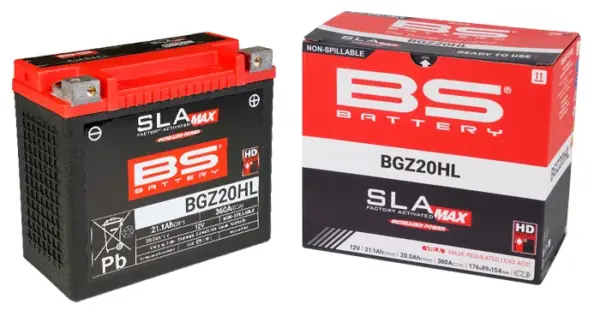 מצבר ג'ל (SLA) BS BATTERY BGZ20HL 12V 20Ah – תמונה 2