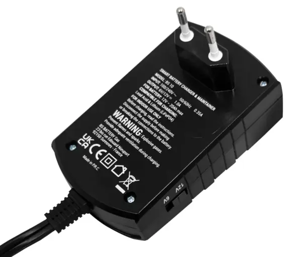 מטען ומשמר מצברים חכם BS BATTERY BS 10 6V/12V 1A – תמונה 2