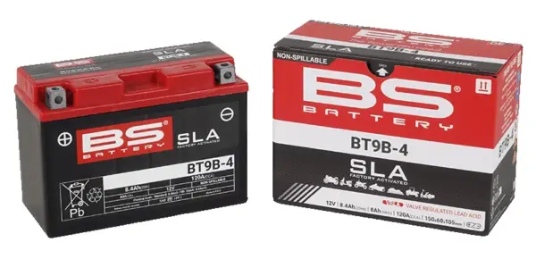 מצבר ג'ל (SLA) BS BATTERY BT9B-4 12V 8Ah – תמונה 2