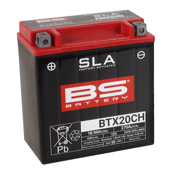 מצבר ג'ל (SLA) BS BATTERY BTX20CH 12V 18Ah – תמונה 2