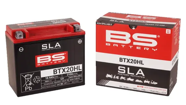 מצבר ג'ל (SLA) BS BATTERY BTX20HL 12V 18Ah – תמונה 2