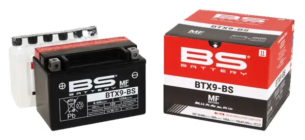מצבר BS BATTERY BTX9-BS 12V 8Ah – תמונה 2