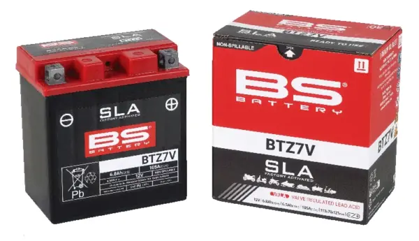 מצבר ג'ל (SLA) BS BATTERY BTZ7V 12V 6.5Ah – תמונה 2
