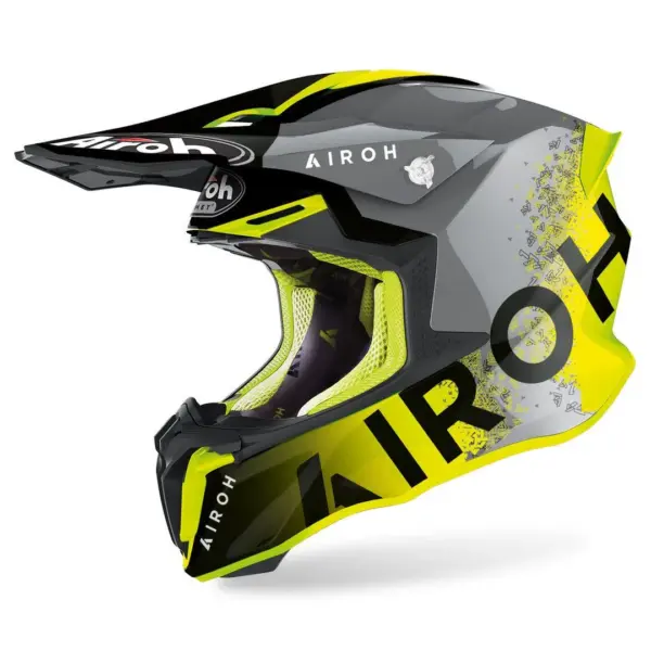 קסדת שטח אירו AIROH Twist 2.0 Bit צהוב אפור