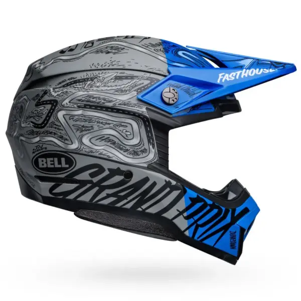 קסדת שטח BELL Moto-10 Spherical Fasthouse DITD 23 אפור כחול – תמונה 2