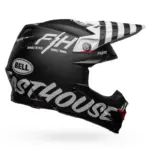 קסדת שטח BELL Moto-9S Flex Fasthouse Flex Crew שחור לבן מט – תמונה 2
