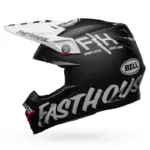 קסדת שטח BELL Moto-9S Flex Fasthouse Flex Crew שחור לבן מט – תמונה 4