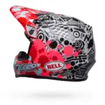 קסדת שטח BELL MX-9 MIPS Tagger Splatter אדום אפור – תמונה 8