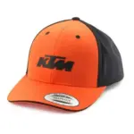כובע מצחייה KTM Mechanic Curved Cap כתום שחור