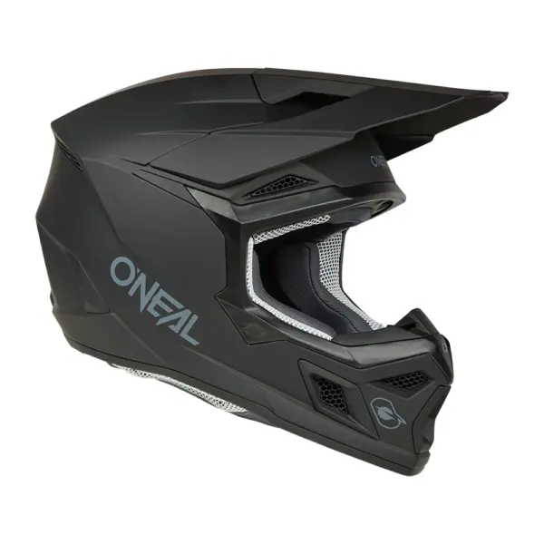 קסדת שטח אוניל O'NEAL 3SRS Solid שחור מט – תמונה 2