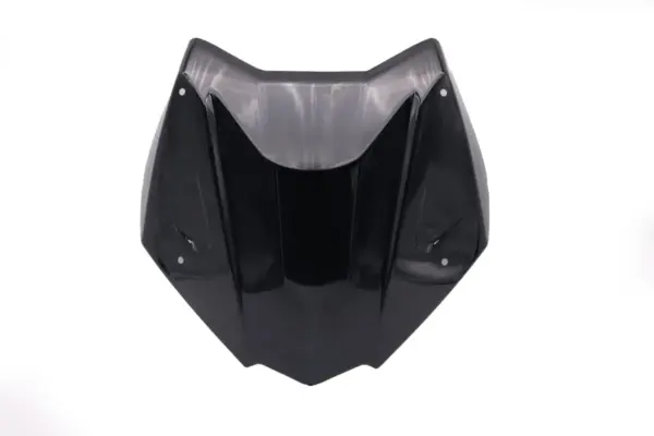 מגן רוח ספורט קצר ל-YAMAHA TMAX 530 2017-2019 / TMAX 560 2020-2021 שחור מבריק