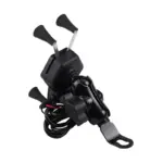 מעמד טלפון לאופנוע GADGIT X-Grip עם שקע USB – תמונה 2