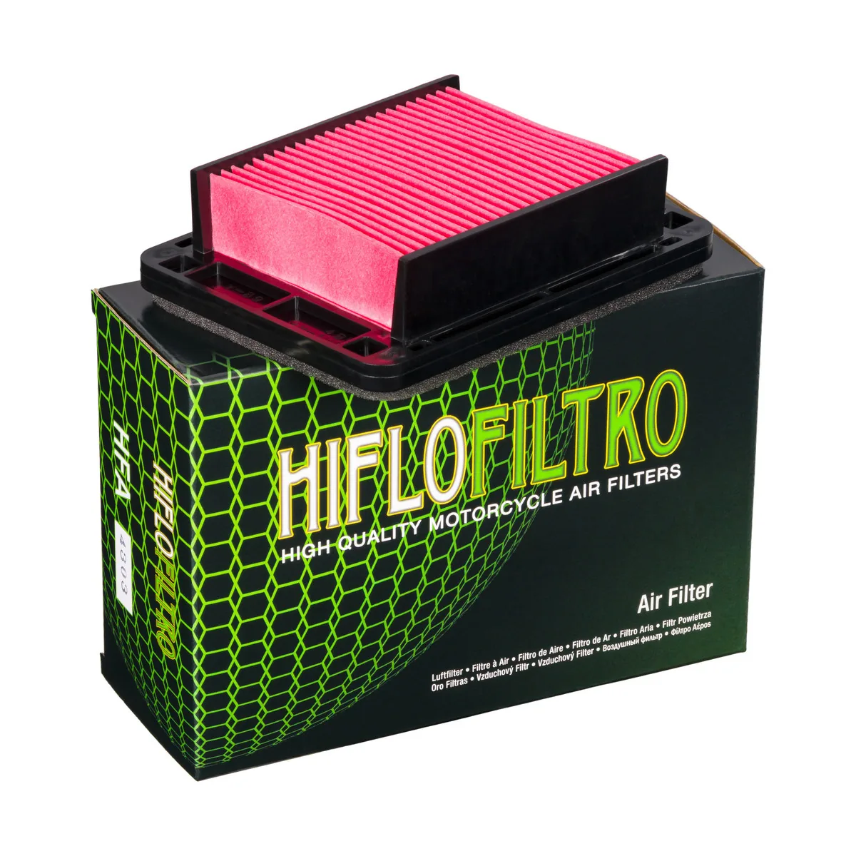 מסנן אוויר HIFLOFILTRO HFA4303 עם האריזה מסנן אוויר HIFLOFILTRO HFA4303 ל-Yamaha YZF-R3 / MT-03