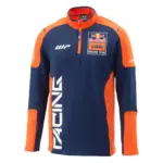 סווטשירט חצי רוכסן KTM Replica Team בצבע כחול-כתום