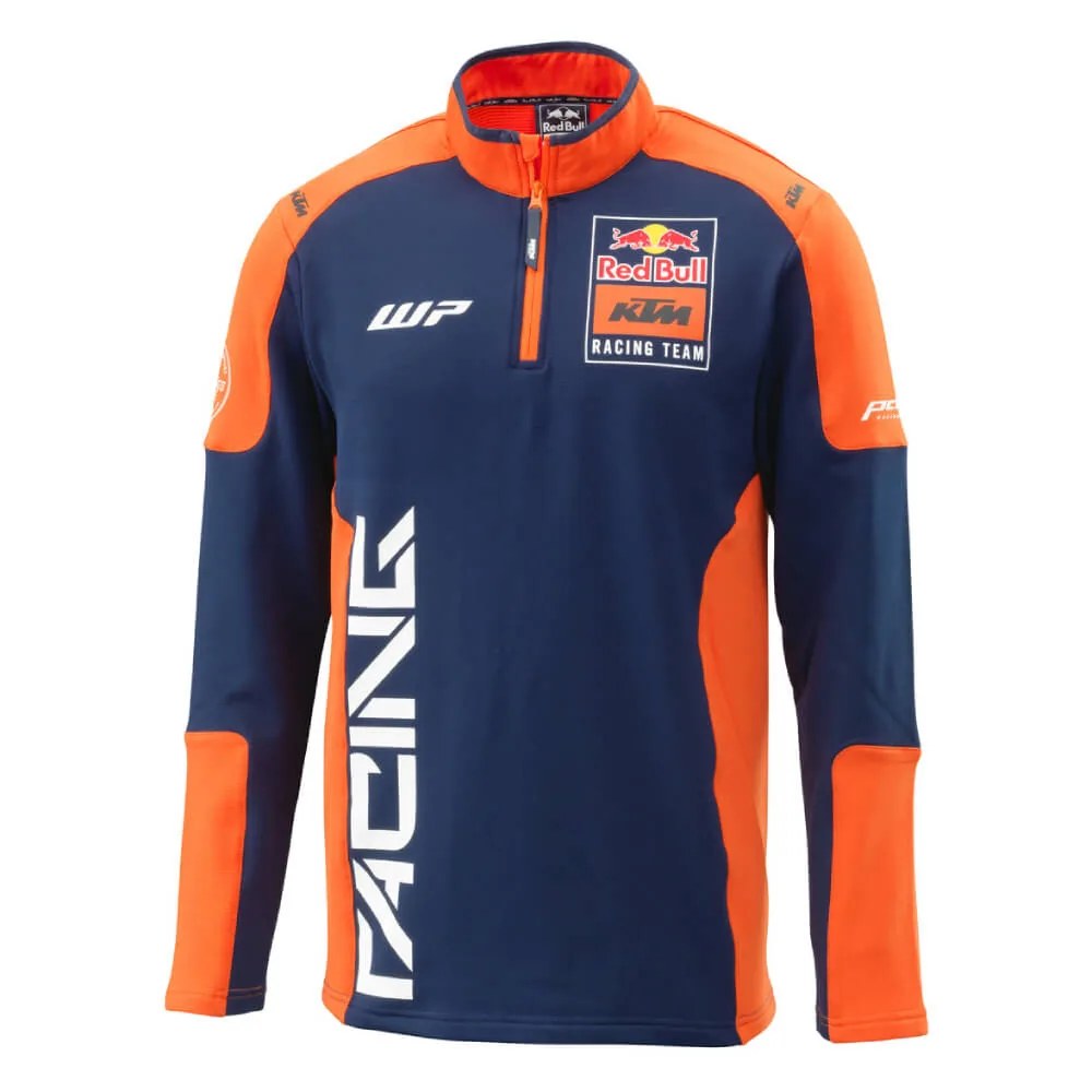 סווטשירט חצי רוכסן KTM Replica Team בצבע כחול-כתום סווטשירט חצי רוכסן KTM Replica Team בצבע כחול-כתום