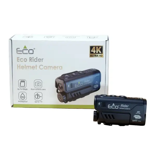 מצלמת דרך לקסדה ECO RIDER קדמית ואחורית – תמונה 2