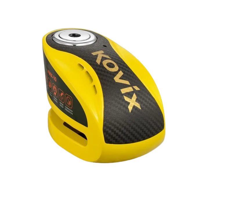 מנעול דיסק KOVIX KNX10 שחור צהוב
