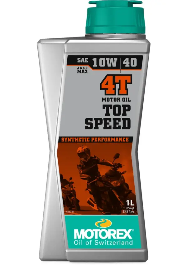 בקבוק שמן מוטורקס MOTOREX TOP SPEED 4T 10W40 1 ליטר
