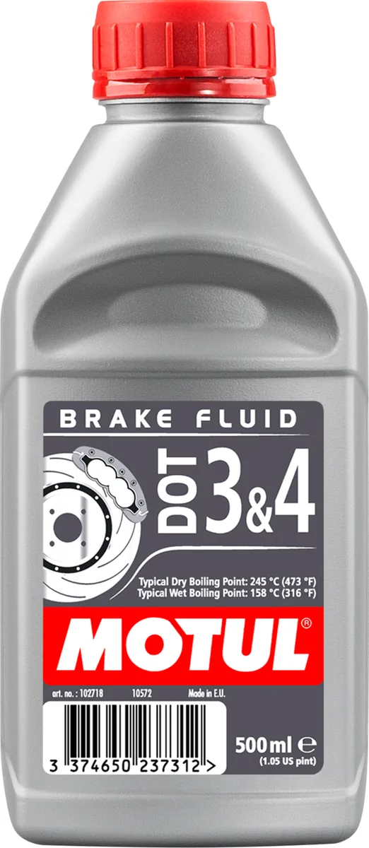 בקבוק נוזל בלמים מוטול MOTUL DOT 3&4 500 מ"ל