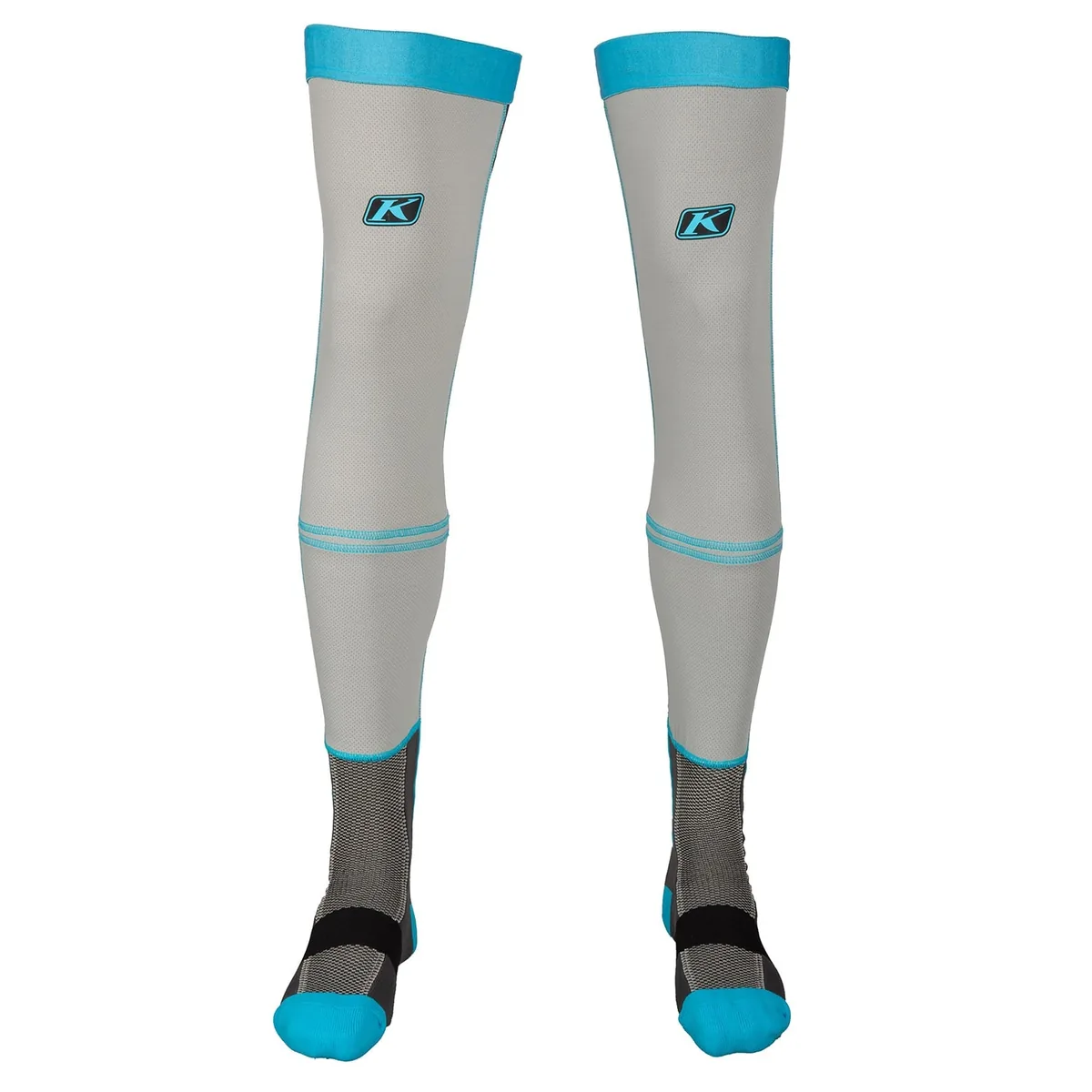 גרבי רכיבה ארוכות KLIM Aggressor Knee Brace בגוון אפור גרבי רכיבה ארוכות קליים KLIM Aggressor Knee Brace בגוון אפור