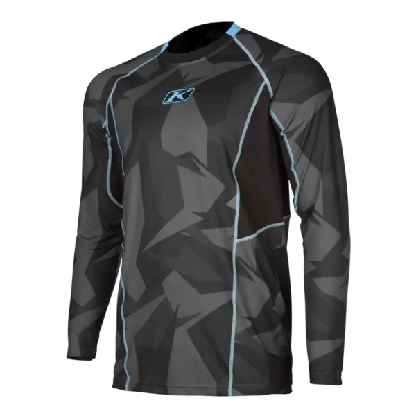 חולצת רכיבה מקררת ארוכה קליים KLIM Aggressor Cool -1.0 הסוואה כחול-אפור