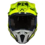 קסדת שטח קליים KLIM F3 Carbon צהוב זוהר אפור ושחור – תמונה 3