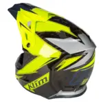 קסדת שטח קליים KLIM F3 Carbon צהוב זוהר אפור ושחור – תמונה 8