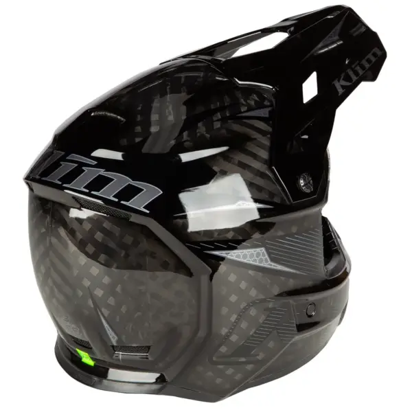 קסדת שטח קליים KLIM F3 Carbon Pro שחור מבריק – תמונה 2