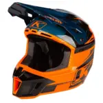 קסדת שטח קליים KLIM F3 Carbon Pro בגוון כתום וכחול פטרול