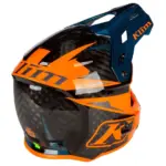 קסדת שטח קליים KLIM F3 Carbon Pro כתום וכחול פטרול – תמונה 2