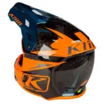קסדת שטח קליים KLIM F3 Carbon Pro כתום וכחול פטרול – תמונה 8
