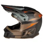 קסדת שטח קליים KLIM F3 Carbon Pro חום ואפור – תמונה 3