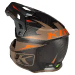קסדת שטח קליים KLIM F3 Carbon Pro חום ואפור – תמונה 8