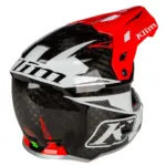קסדת שטח קליים KLIM F3 Carbon Pro אדום שחור לבן – תמונה 2