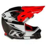 קסדת שטח קליים KLIM F3 Carbon Pro אדום שחור לבן – תמונה 4