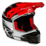 קסדת שטח קליים KLIM F3 Carbon Pro אדום שחור לבן – תמונה 7