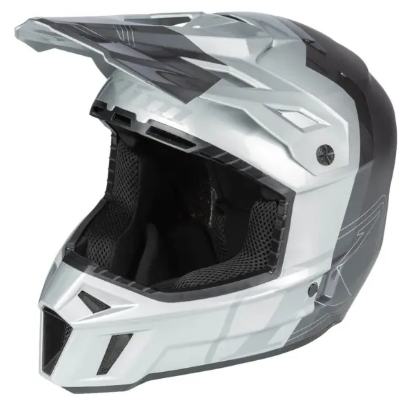 קסדת שטח קליים KLIM F3 Carbon Pro בגוון אפור כהה ואפור בהיר