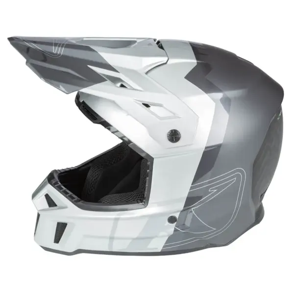 קסדת שטח קליים KLIM F3 Carbon Pro אפור כהה ואפור בהיר – תמונה 2