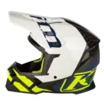 קסדת שטח קליים KLIM F5 Koroyd לבן צהוב כחול – תמונה 3