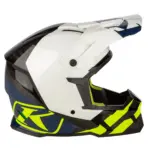 קסדת שטח קליים KLIM F5 Koroyd לבן צהוב כחול – תמונה 4