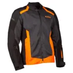 מעיל רכיבה לקיץ קליים KLIM Induction שחור כתום – תמונה 5