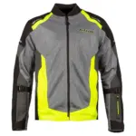 מעיל רכיבה קליים KLIM Induction בגוון אפור וצהוב זוהר