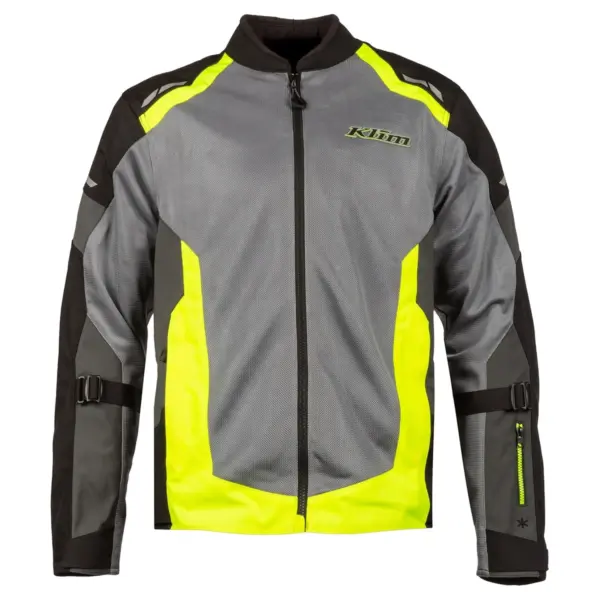 מעיל רכיבה קליים KLIM Induction בגוון אפור וצהוב זוהר