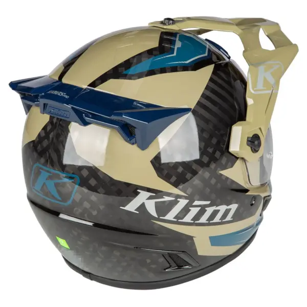 קסדת אדוונצ'ר קליים KLIM Krios Pro חול, כחול וקרבון – תמונה 2
