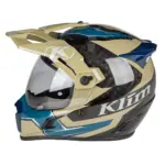 קסדת אדוונצ'ר קליים KLIM Krios Pro חול, כחול וקרבון – תמונה 3