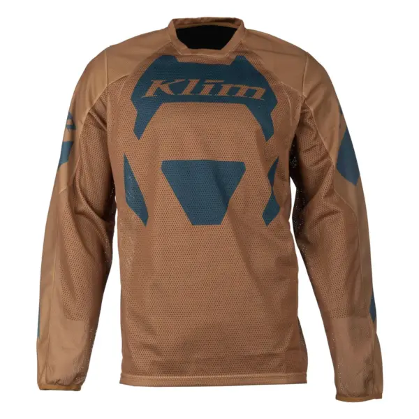 סט חולצה ומכנסי שטח קליים KLIM Mojave בגוון חום וכחול פטרול
